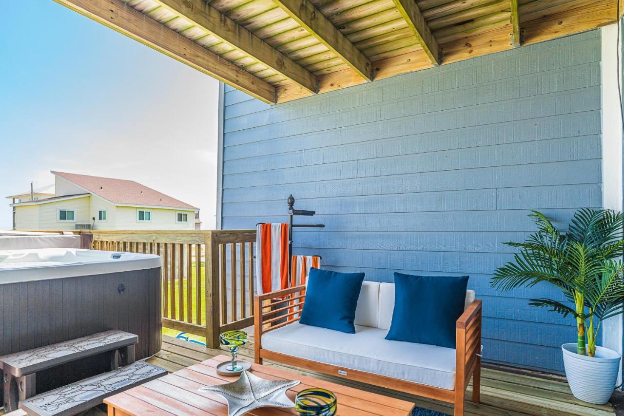 Hot Tub - Ocean Views - Steps To Private Beach - Quiet Location กาลเวสตัน ภายนอก รูปภาพ